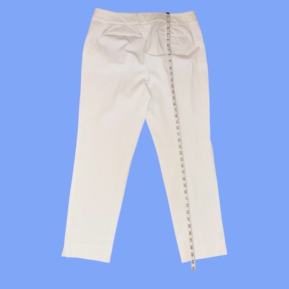 TALBOTS CHATHAM ANKLE PANTS - 14 White - Picture 7 of 12